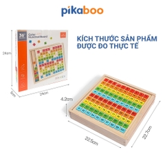 Bảng gỗ số tập đếm từ 1 đến 100 Pikaboo