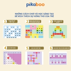 Bảng gỗ số tập đếm từ 1 đến 100 Pikaboo