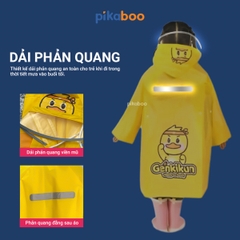 Áo mưa trẻ em cao cấp Pikaboo, chất liệu Eva dày dặn chống thấm nước tốt, họa tiết dễ thương cho bé