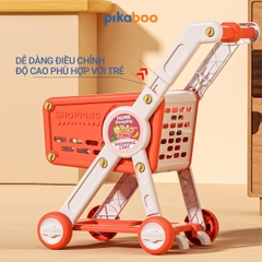Đồ chơi nhập vai nhà bếp, xe đẩy siêu thị cho bé Pikaboo, thiết kế mới lạ chậu rửa bát đĩa rau củ nhà bếp sinh động