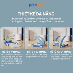 Đồ chơi thảm nhạc  2 trong 1 thảm nhạc kết hợp xe đẩy tập đi Pikaboo