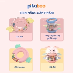 Đồ chơi lật đật Pikaboo kết hợp 3 in 1 và âm thanh vui nhộn, chất liệu an toàn cho bé