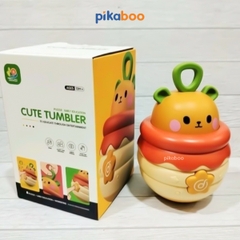 Đồ chơi lật đật gấu phát nhạc Pikaboo, có đèn sáng và âm thanh vui nhộn, chất liệu an toàn cho bé