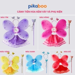 Đồ chơi trung thu cánh tiên Pikaboo xinh xắn cho bé gái chất liệu vải hoạ tiết và màu sắc sinh động
