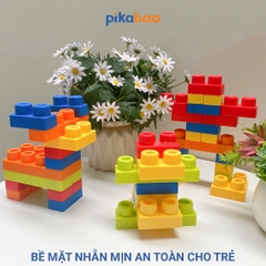 Đồ chơi xếp hình khối quả trứng Pikaboo, chất liệu nhựa dẻo cao cấp an toàn giúp bé phát triển sớm