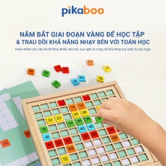 Bảng gỗ số tập đếm từ 1 đến 100 Pikaboo