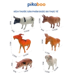 Đồ chơi con vật Pikaboo mô hình động vật cho bé