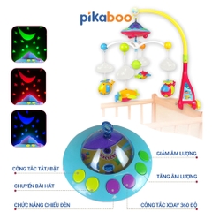 Đồ chơi treo nôi phát nhạc cho bé sơ sinh Pikaboo