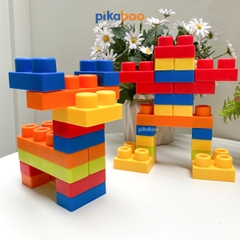 Đồ chơi xếp hình khối quả trứng Pikaboo, chất liệu nhựa dẻo cao cấp an toàn giúp bé phát triển sớm
