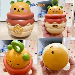 Đồ chơi lật đật gấu phát nhạc Pikaboo, có đèn sáng và âm thanh vui nhộn, chất liệu an toàn cho bé