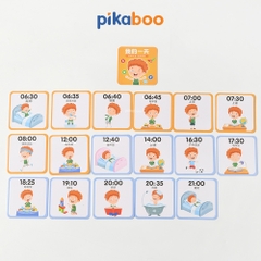 Đồ chơi giáo dục đồng hồ số học gỗ Pikaboo