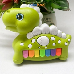 Đồ chơi đàn piano khủng long cao cấp Pikaboo, âm thanh vui nhộn, chất liệu nhựa an toàn cho bé