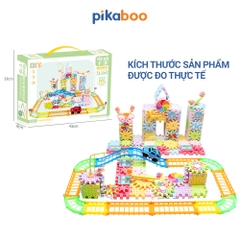 Đồ chơi xếp hình đường ray bánh răng chuyển động Pikaboo