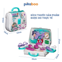 Bộ đồ chơi nhập vai balo trang điểm, siêu thị, bác sĩ Pikaboo
