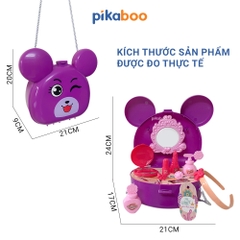Bộ đồ chơi nhập vai balo trang điểm, siêu thị, bác sĩ Pikaboo