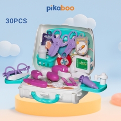Bộ đồ chơi nhập vai balo trang điểm, siêu thị, bác sĩ Pikaboo