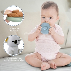 Đồ chơi tháp xếp chồng vòng tròn gấu và xếp hình khối