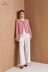 82077 - Áo vest ngắn dạ text