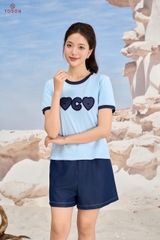 AP120 - Áo cotton thêu chữ xù
