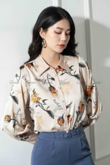23525X81- Quần xanh baggi, cạp sẻ V thắt đai cá tính trượt hàn.