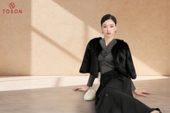 81980 - Áo khoác lông tầng tay lỡ