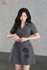 49315G75 - Đầm ghi chì dáng A lót quần trong