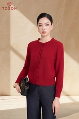 60009 - Áo len cổ tròn cài cúc nấm