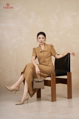 B1305K35 - Bộ tuýp si vàng kẻ: Áo đờ mi + Cváy