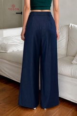 21050X66 - Quần denim xanh than phối nắp túi