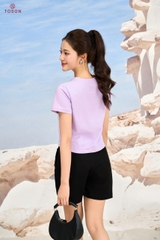 AP233 - Áo phông croptop, dáng ôm, in chữ Hello