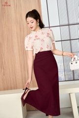 14140 - Áo lụa, đính nơ hoa