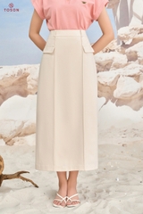 37021E - Chân váy be suông dài1