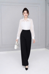 21093B24 - Quần đen dáng suông