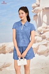 B1235X66 - Bộ cotton bò: Áo kéo khóa + Quần short