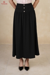 33035B65 - Chân váy xòe carolan cạp đính cúc