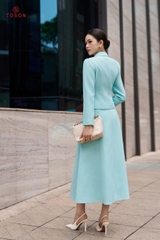 B8369 - Bộ tweet : Vest đính nơ + CV xòe