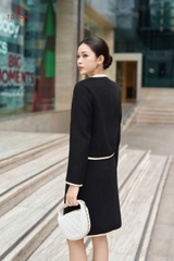 C3801 - Chân váy dạ lông cừu