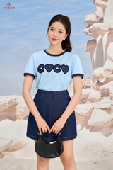 AP120 - Áo cotton thêu chữ xù