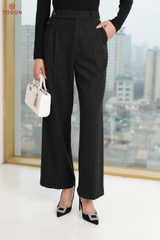 21039 - Quần dạ suông phối nắp túi