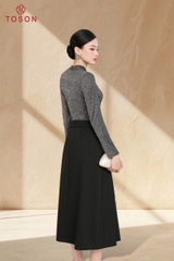 AS128 - Áo saquin hoa cuốn ngực