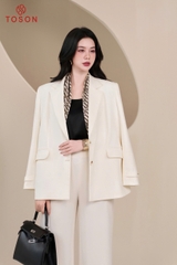 82034 - Áo blazer trượt hàn dáng suông cổ K
