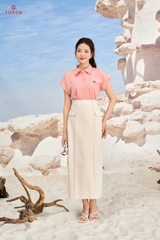 37021E - Chân váy be suông dài1