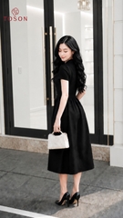 43179B66 - Đầm đen xoè kéo khoá trước (SXTN)