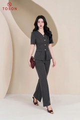 B8243K95 - Bộ đũi kẻ ghi chì: Áo đờ mi + Quần