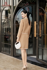 C3801 - Chân váy dạ lông cừu