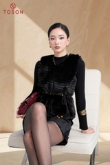 89001 - Áo lông tầng sát nách thắt đai eo