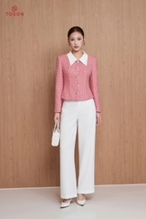 82010D95 - Vest text đỏ cố trắng đính trang trí