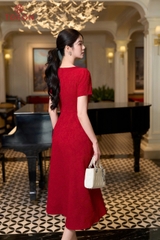 49150 - Đầm tiệc gấm hoa trang trí