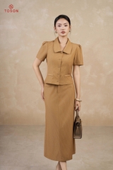 B1305K35 - Bộ tuýp si vàng kẻ: Áo đờ mi + Cváy