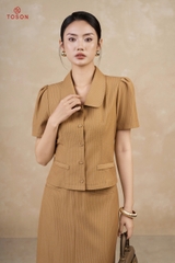 B1305K35 - Bộ tuýp si vàng kẻ: Áo đờ mi + Cváy